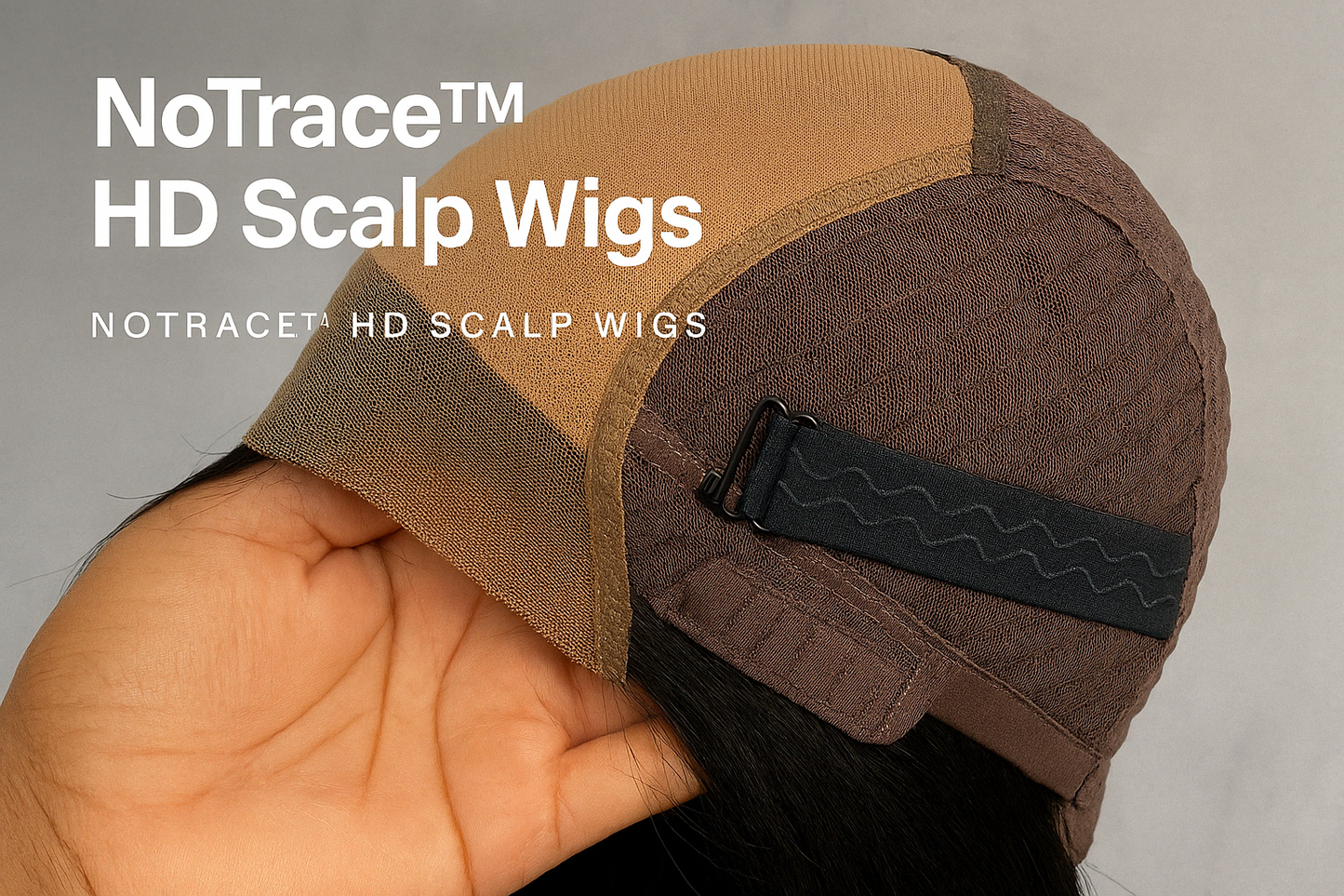 New Updated NoTrace Lace 9x6 Straight Wig - Natural Black 100% Human Hair 180% density