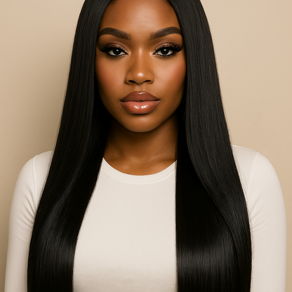 HD Lace 9x6 Straight Wig - Natural Black 100% Human Hair