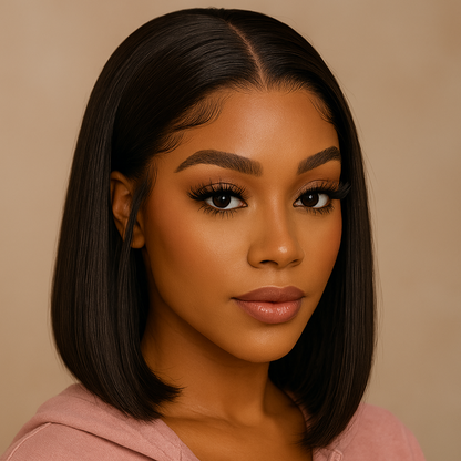 HD Lace 9x6 Straight Wig - Natural Black 100% Human Hair