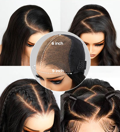 HD Lace 9x6 Straight Wig - Natural Black 100% Human Hair